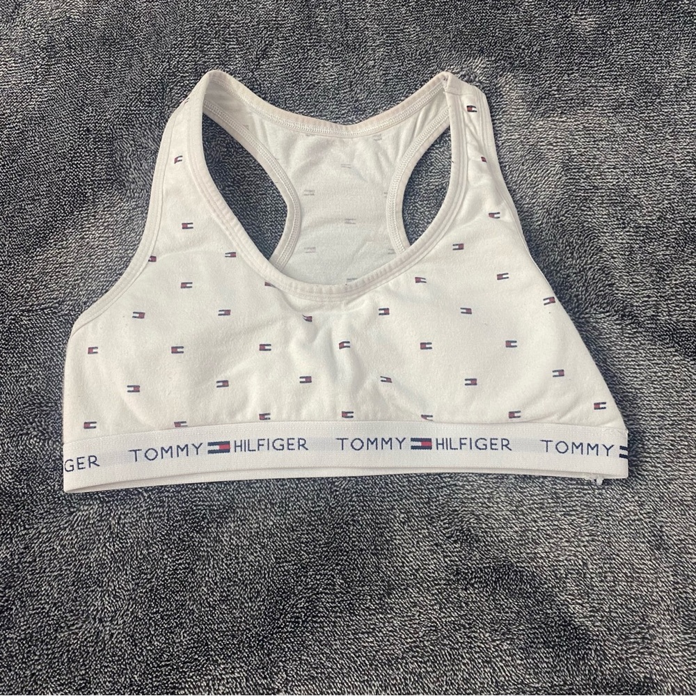 Tommy Hilfiger Little Girls White Sports Bra‎